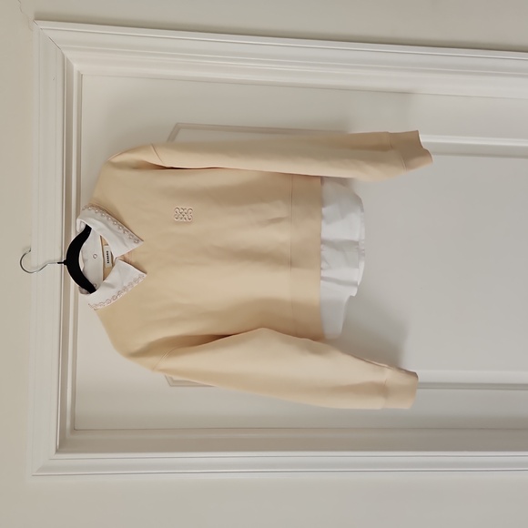 Sandro Lorane Layered Look Sweatshirt - Picture 7 of 12